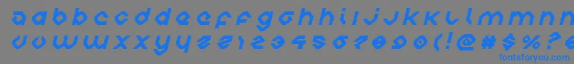 More about charliesanglestitleital Font charliesanglestitleital Font – Blue Fonts on Gray Background