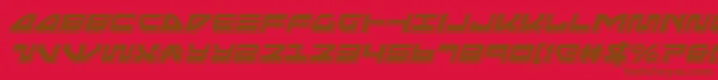 Weitere Informationen zur Seariderfalconpunchital-Schriftart Seariderfalconpunchital-Schriftart – Braune Schriften auf rotem Hintergrund