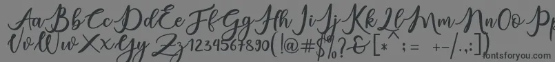 charlinda Font – Black Fonts on Gray Background