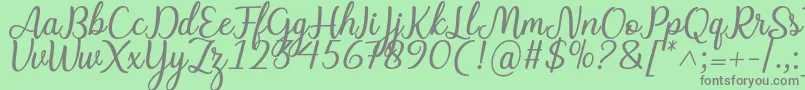 fuente Charline font – Fuentes Grises Sobre Fondo Verde