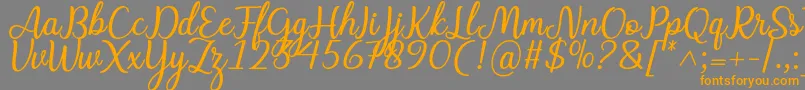 fuente Charline font – Fuentes Naranjas Sobre Fondo Gris