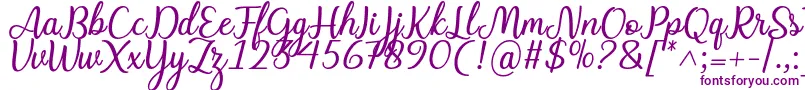 Police Charline font – polices violettes