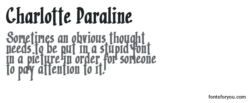 Charlotte Paraline   Font