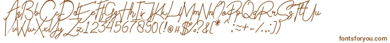 Шрифт Charlotte Regular – коричневые шрифты