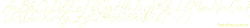 Charlotte Sweet Dafont-Schriftart – Gelbe Schriften