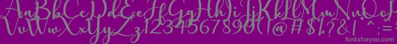 charlotte Font – Gray Fonts on Purple Background