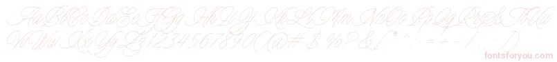 Charmline Script Personal Use-Schriftart – Rosa Schriften