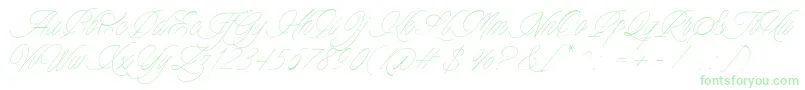 Charmline Script Personal Use-Schriftart – Grüne Schriften