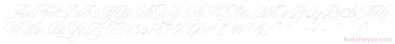 fuente Charmline Script Personal Use – Fuentes Rosadas Sobre Fondo Blanco