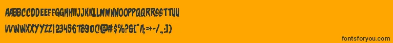 charmling Font – Black Fonts on Orange Background