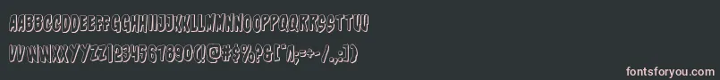 Шрифт charmling3d – розовые шрифты на чёрном фоне