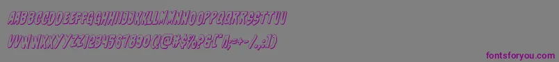 charmling3dital Font – Purple Fonts on Gray Background
