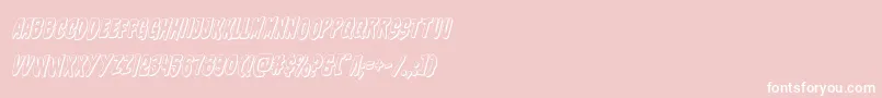 charmling3dital Font – White Fonts on Pink Background