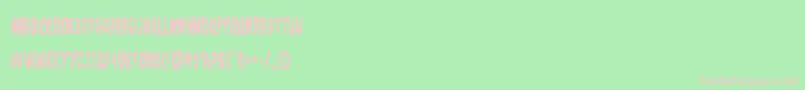 charmlingcond Font – Pink Fonts on Green Background