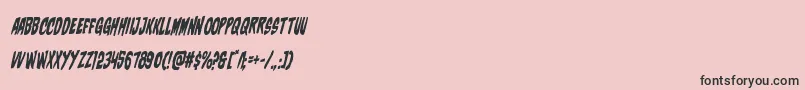 charmlingcondital Font – Black Fonts on Pink Background