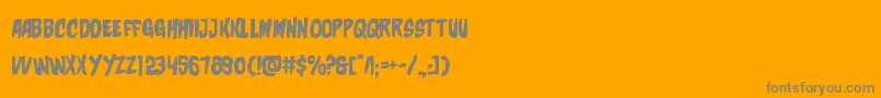 フォントcharmlingexpand – オレンジの背景に灰色の文字