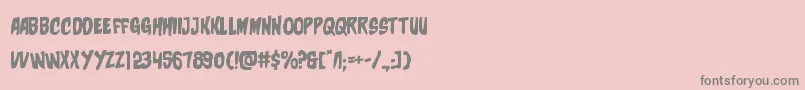 フォントcharmlingexpand – ピンクの背景に灰色の文字