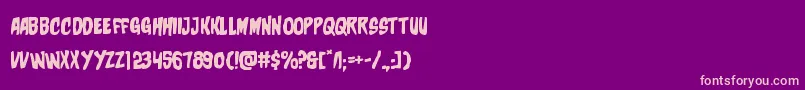 charmlingexpand Font – Pink Fonts on Purple Background