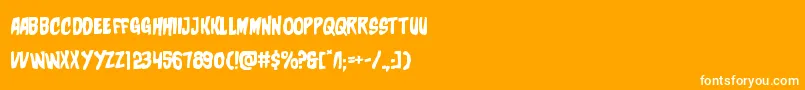 フォントcharmlingexpand – オレンジの背景に白い文字