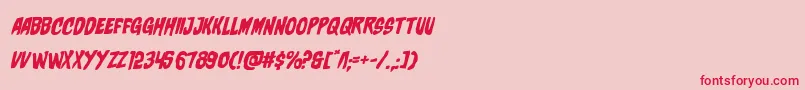 charmlingexpandital-Schriftart – Rote Schriften auf rosa Hintergrund