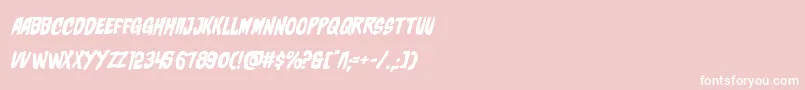 フォントcharmlingexpandital – ピンクの背景に白い文字