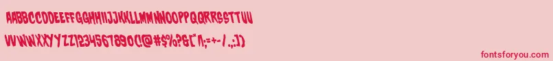 charmlingleft Font – Red Fonts on Pink Background