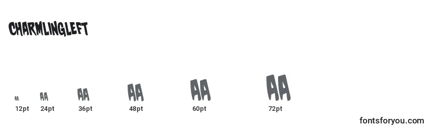 Tamaños de fuente Charmlingleft