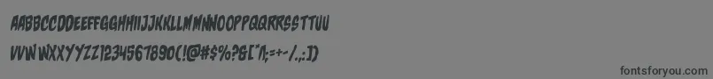 charmlingrotal Font – Black Fonts on Gray Background