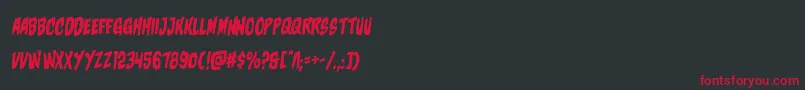 charmlingrotal Font – Red Fonts on Black Background