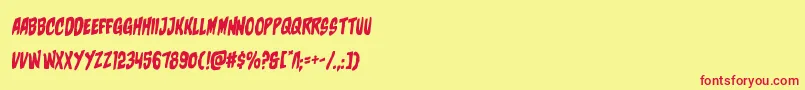 charmlingrotal Font – Red Fonts on Yellow Background