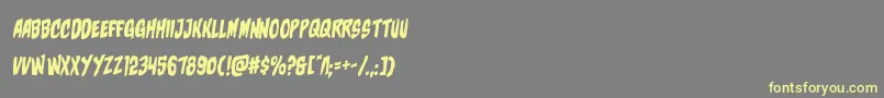 charmlingrotal Font – Yellow Fonts on Gray Background