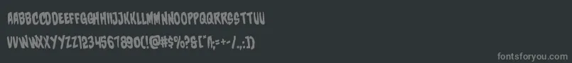 charmlingrotate Font – Gray Fonts on Black Background