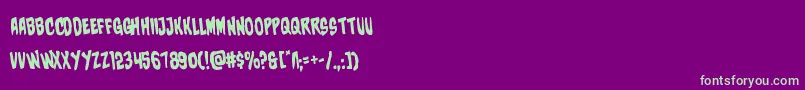 fuente charmlingrotate – Fuentes Verdes Sobre Fondo Morado