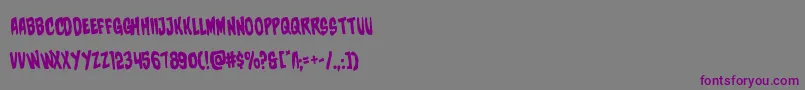 charmlingrotate Font – Purple Fonts on Gray Background