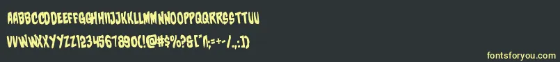 charmlingrotate Font – Yellow Fonts on Black Background