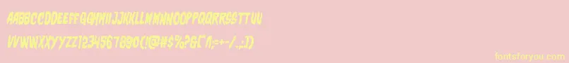 charmlingrotate2 Font – Yellow Fonts on Pink Background
