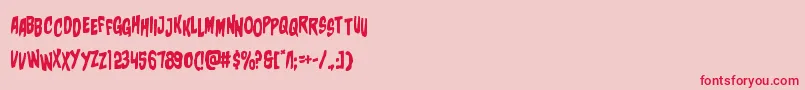 charmlingstag Font – Red Fonts on Pink Background