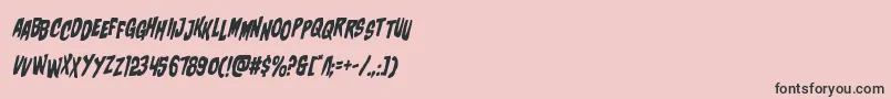 charmlingstagital-Schriftart – Schwarze Schriften auf rosa Hintergrund