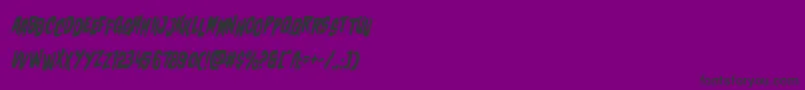 charmlingstagital Font – Black Fonts on Purple Background