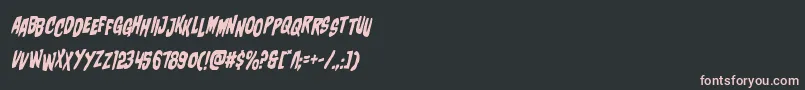 charmlingstagital Font – Pink Fonts on Black Background