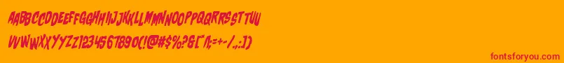 charmlingstagital Font – Red Fonts on Orange Background