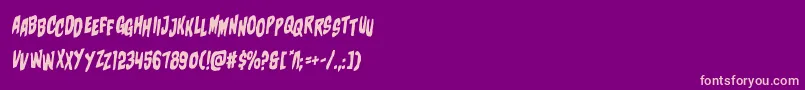 Шрифт charmlingstagrotal – розовые шрифты на фиолетовом фоне