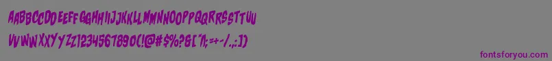 charmlingstagrotal Font – Purple Fonts on Gray Background