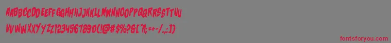 charmlingstagrotal Font – Red Fonts on Gray Background