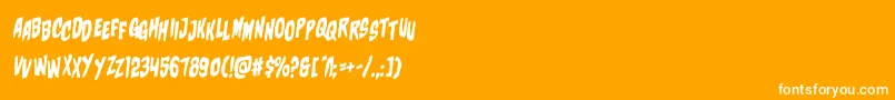 charmlingstagrotal Font – White Fonts on Orange Background