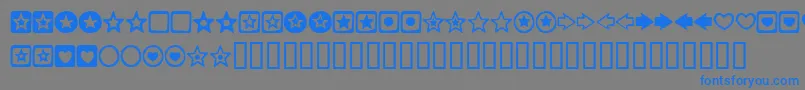 CHARMSBV Font – Blue Fonts on Gray Background