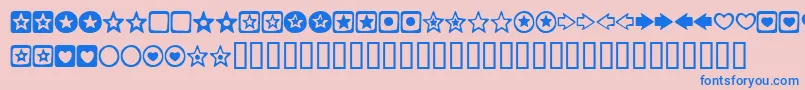 CHARMSBV Font – Blue Fonts on Pink Background