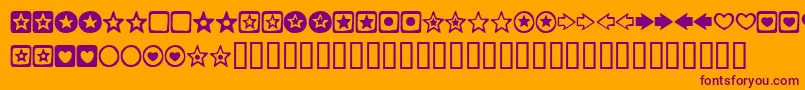 CHARMSBV Font – Purple Fonts on Orange Background