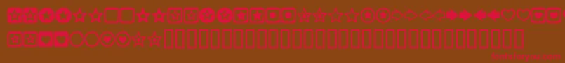 CHARMSBV Font – Red Fonts on Brown Background