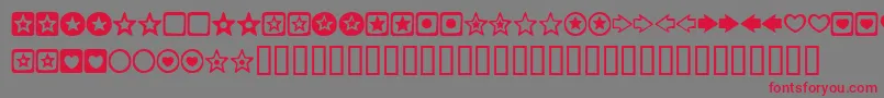CHARMSBV Font – Red Fonts on Gray Background